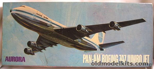 Aurora 1/156 Pan Am Boeing 747, 381-250 plastic model kit
